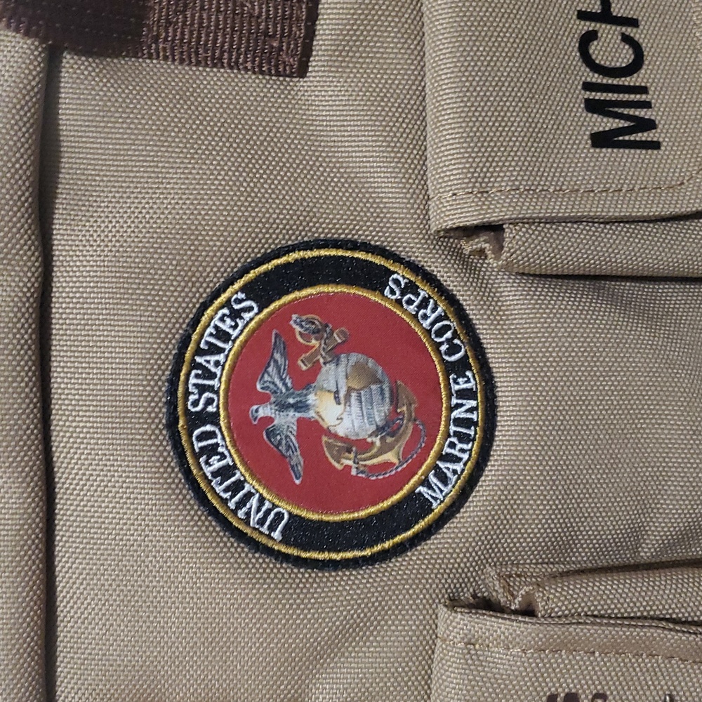The Bradford Exchange USMC Canvas U.S. Marine Corps Messanger Tote Bag- Michelle - Picture 2 of 12